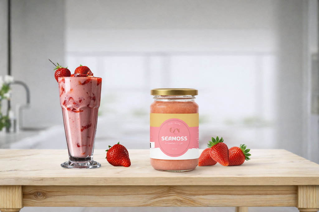 Premium Strawberry Sea Moss Gel (250 ml)